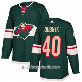 Män Ishockey Minnesota Wild Tröja Devan Dubnyk 40 Adidas 2017-2018 Grön Authentic